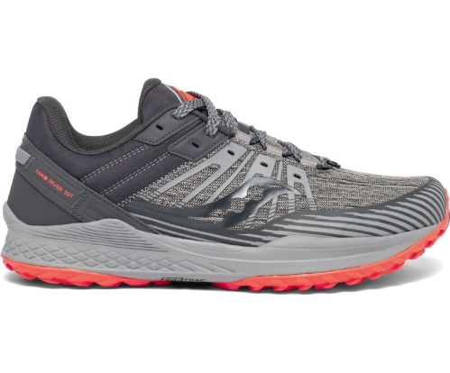 Tenis Saucony Mad River TR 2 Hombre Zapatillas Running Gris / Rojas México MX-936-JK